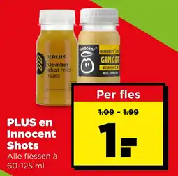 PLUS PLUS en Innocent Shots aanbieding