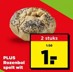 PLUS Rozenbol spelt wit aanbieding