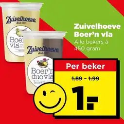 PLUS Zuivelhoeve Boer'n vla aanbieding