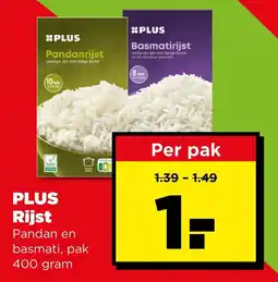 PLUS PLUS Rijst Pandan en basmati, pak aanbieding