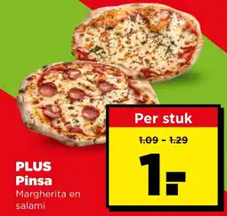 PLUS PLUS Pinsa Margherita en salami aanbieding