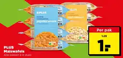 PLUS PLUS Maiswafels aanbieding