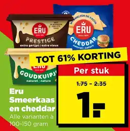 PLUS Eru Smeerkaas en cheddar aanbieding