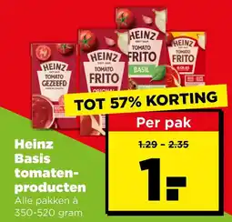 PLUS Heinz Basis tomaten-producten aanbieding
