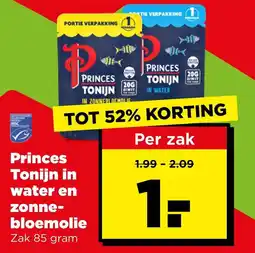 PLUS Princes Tonijn in water en zonne-bloemolie aanbieding