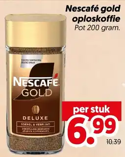 Dekamarkt Nescafé gold oploskoffie aanbieding