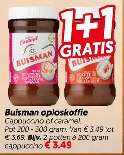 Dekamarkt Buisman oploskoffie aanbieding