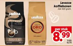 Dekamarkt Lavazza koffiebonen aanbieding