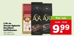 PLUS L'Or en Douwe Egberts Excellent koffiebonen aanbieding