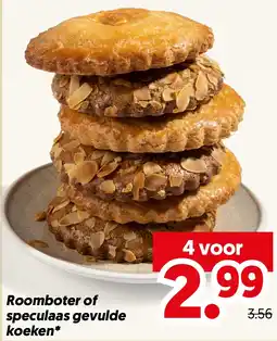 Dekamarkt Roomboter of speculaas gevulde koeken aanbieding