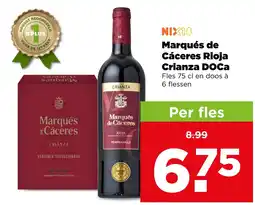 PLUS Marqués de Cáceres Rioja Crianza DOCa aanbieding