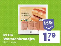 PLUS PLUS Worstenbroodjes aanbieding