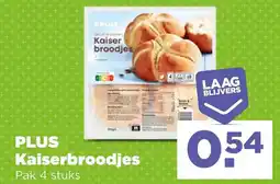 PLUS PLUS Kaiserbroodjes aanbieding