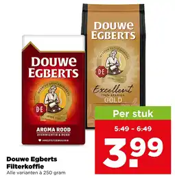 PLUS Douwe Egberts Filterkoffie aanbieding