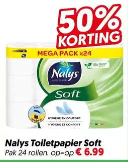 Dekamarkt Nalys Toilet papier Soft aanbieding