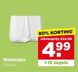 PLUS Waterglas aanbieding