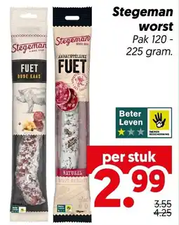 Dekamarkt Stegeman worst aanbieding