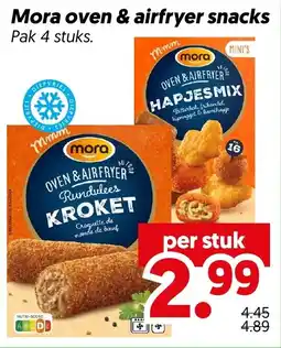 Dekamarkt Mora oven & airfryer snacks aanbieding