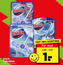 PLUS Glorix Toiletblok aanbieding