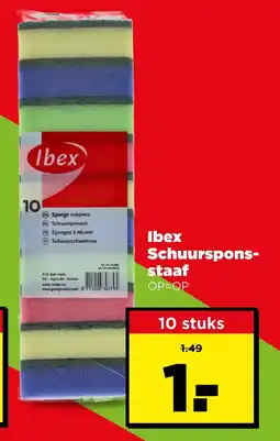 PLUS Ibex Schuurspons-staaf aanbieding
