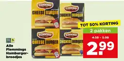 PLUS Alle Flemmings Hamburger-broodjes aanbieding