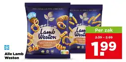 PLUS Lamb Weston Twister Fries Seasoned aanbieding