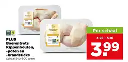 PLUS PLUS Boerentrots Kippenbouten, -poten en -braadsticks aanbieding