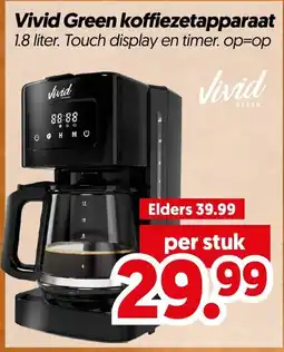 Dekamarkt Vivid Green koffiezetapparaat aanbieding