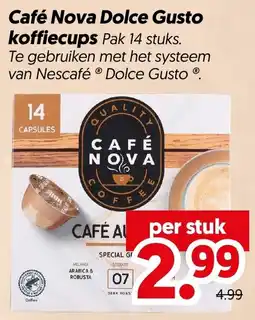 Dekamarkt Café Nova Dolce Gusto koffiecups aanbieding