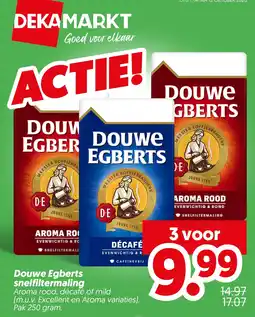 Dekamarkt Douwe Egberts koffie aanbieding