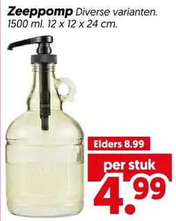 Dekamarkt Zeeppomp aanbieding