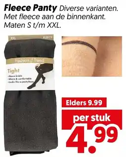 Dekamarkt Fleece Panty aanbieding