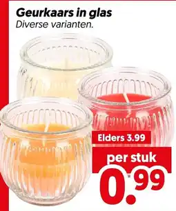 Dekamarkt Geurkaars in glas aanbieding