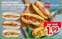 Dekamarkt Deka's keuken gevulde oven broodjes aanbieding