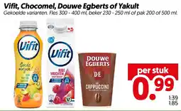 Dekamarkt Vifit, Chocomel, Douwe Egberts of Yakult aanbieding