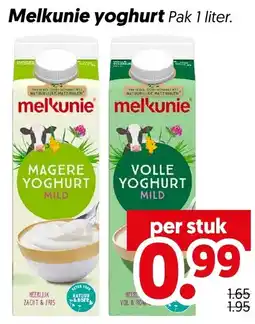Dekamarkt Melkunie yoghurt aanbieding