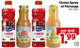 Dekamarkt Ocean Spray of Flevosap aanbieding