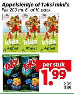 Dekamarkt Appelsientje of Taksi mini's aanbieding