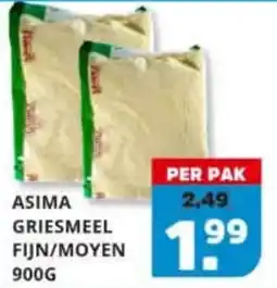 Sahan Supermarkten asima griesmeel fijn/moyen aanbieding