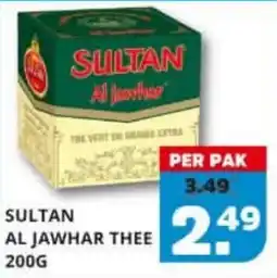 Sahan Supermarkten Sultan al jawhar thee aanbieding