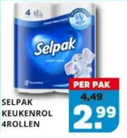 Sahan Supermarkten Selpak keukenrol 4rollen aanbieding