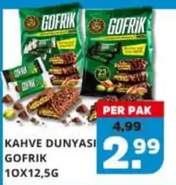 Sahan Supermarkten kahve dunyasi gofrik aanbieding