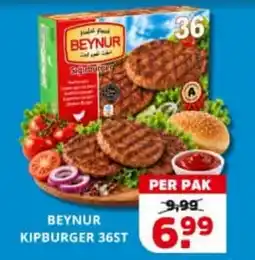 Sahan Supermarkten beynur kipburger 36st aanbieding