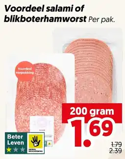 Dekamarkt Voordeel salami of blikboterhamworst aanbieding