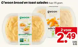 Dekamarkt G'woon brood en toast salades aanbieding