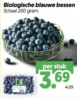 Dekamarkt Biologische blauwe bessen aanbieding