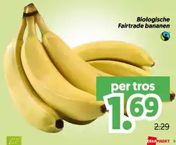 Dekamarkt Biologische Fairtrade bananen aanbieding
