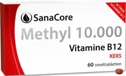 De Online Drogist SanaCore Methyl 10.000 Vitamine B12 Kers Smelttabletten 60TB aanbieding