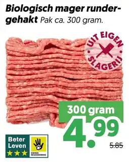 Dekamarkt Biologisch mager runder-gehakt aanbieding
