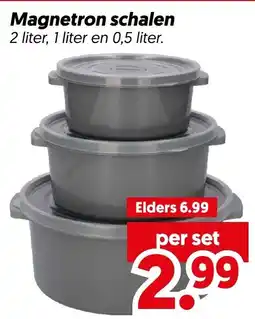Dekamarkt Magnetron schalen aanbieding
